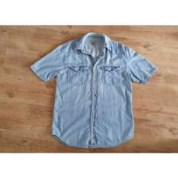 kurzarm Jeans Hemd - Teddy`s M