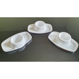3 Stk.Eierbecher / Eierhalter Set