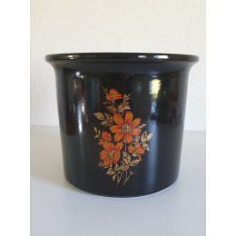 dekorativer schwarzer Keramik Blumento..