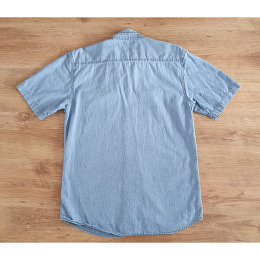 kurzarm Jeans Hemd - COVE Denim XXL