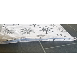 Kissenbezug 40 x 40 - Sujet "Schneeflocken"
