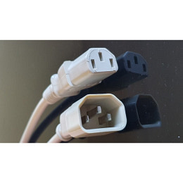 Netzkabel / IEC-Gerätekabel IEC 60320 C14 - IEC 60320 C13