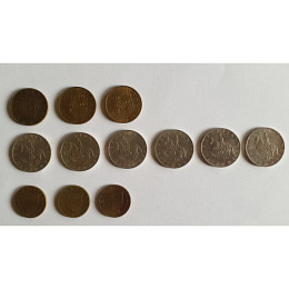 Östereichische Schilling + Groschen 1972-1991