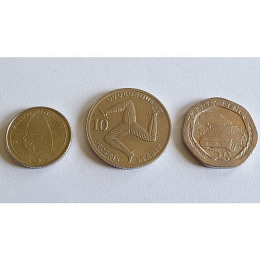 3 Stk. Münzen Isle of Man Pence 5 / 10 / 20