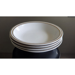 4 er Suppen Teller Set Porzellan Winterling
