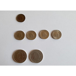 Niederländische Gulden 1/25 Cent 1966 - 1979