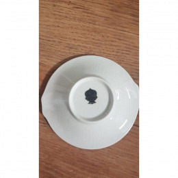 Alter Porzellan Aschenbecher Goldrand