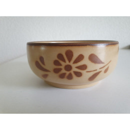 Keramikschale braun / verziert