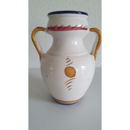 dekorative Tonvase verziert