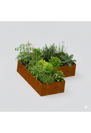 FLEX Beet  L-Form  LxTxH 160 x 80 x 40 cm