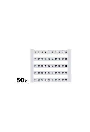 Weidmüller Klemmenmarkierer DEK 1-50 (50 Stk.)