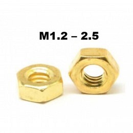 Muttern metrisch messing