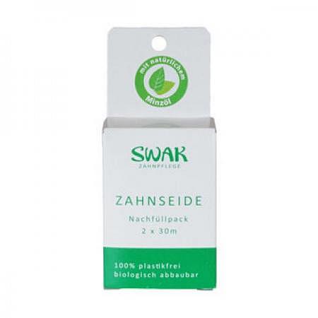 SWAK-Zahnseide Nachfüllpack, 2x30 Meter
