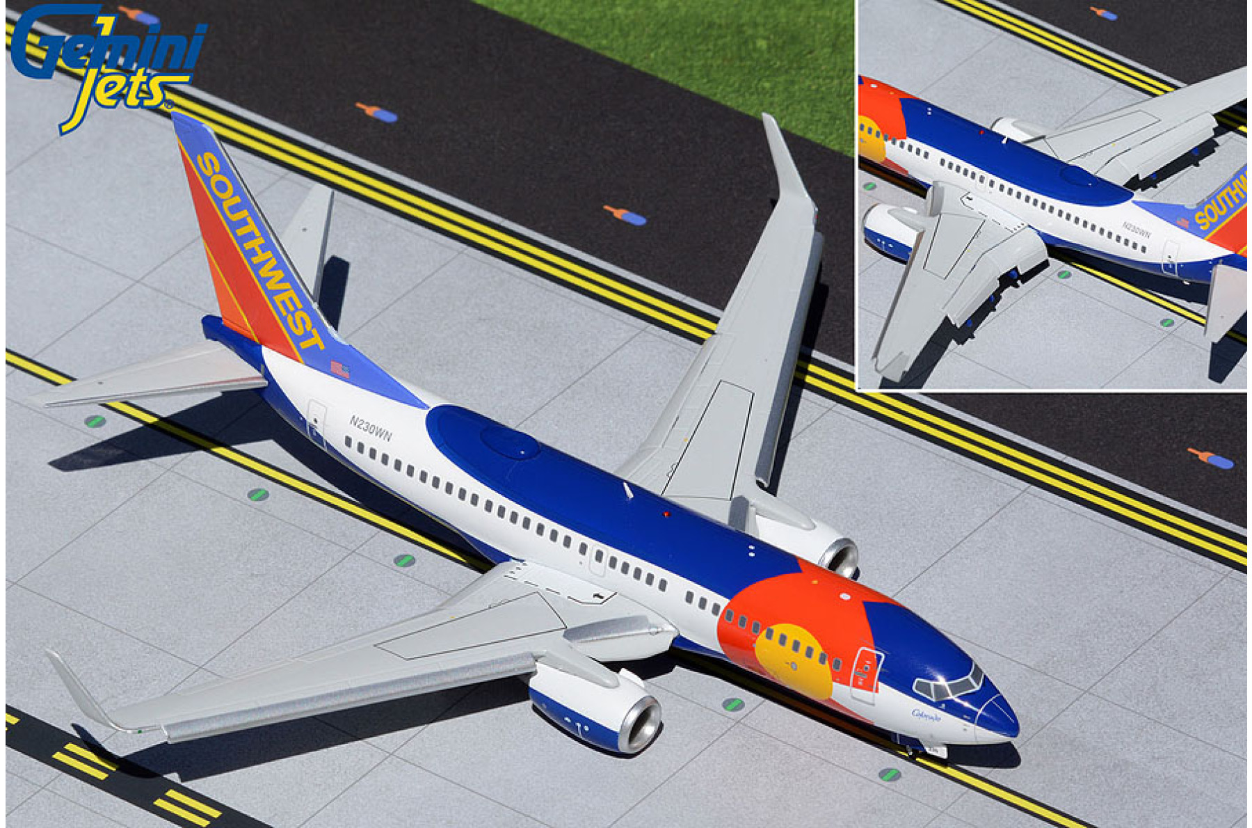 Southwest Airlines Boeing 737700 N230WN 'Colorado One Flaps Down