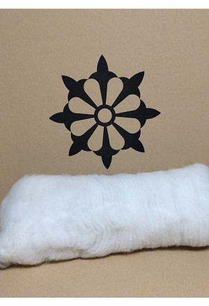 Bio Merino Wolle gekardet ca. 30-40gr.