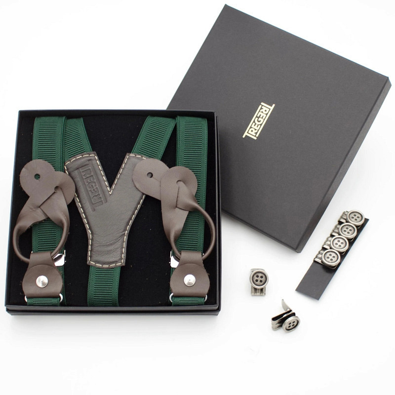 Hosenträger grün schmal