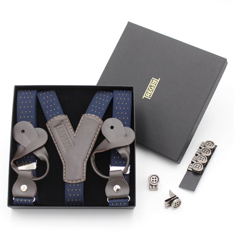 Hosenträger blau schmal