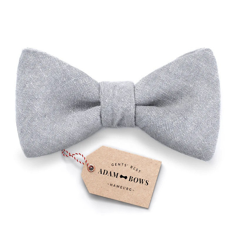 Fliege Oskar Farbe hellgrau