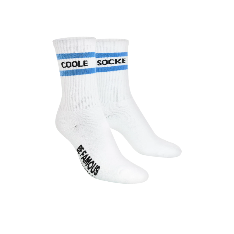 Coole Socke mit Becher to go