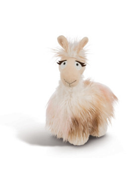 Nici-Stofftier Lama weiss mit rosa-braun 32 cm