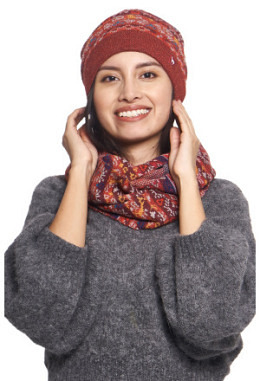 Mütze GELIA aus 100% Baby Alpaka-Wolle