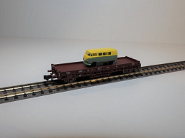 Trix 15655-15 Flachwagen SNCF beladen ..