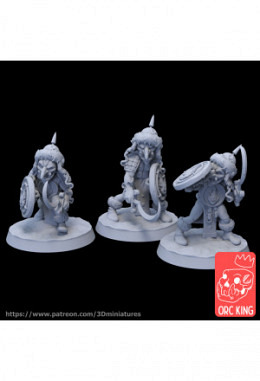 Goblins 3D Modelle Figuren für Tableto..