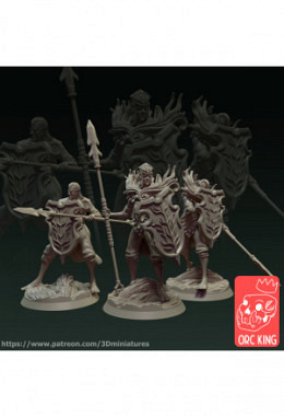  Wood Elfs 3D Modelle Figuren für Tabl..