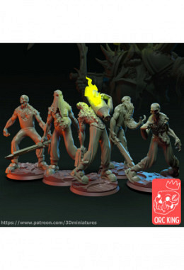 Space Zombies 3D Modelle Figuren für Tabletop, DnD und Warhammer