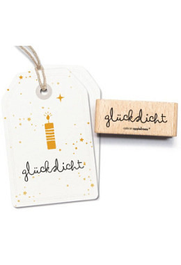 Stempel " Schriftzug Glückslicht "