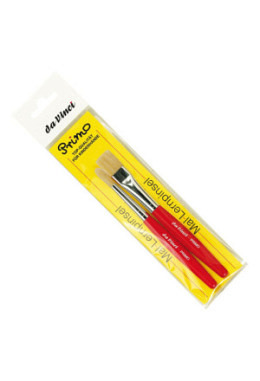 PRIMO flach rot mit weissen Borsten