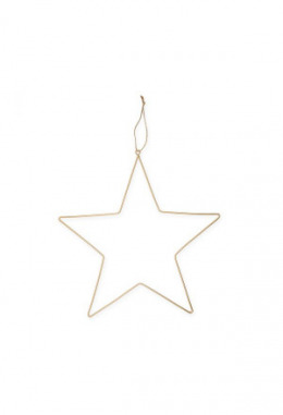 Metall Deko "Stern" gold 25cm