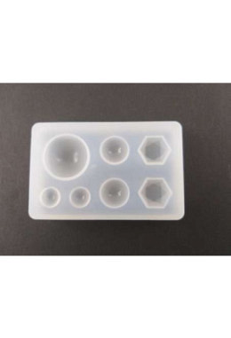 Silikonform Halbkugel-Halbdiamant 70x4..