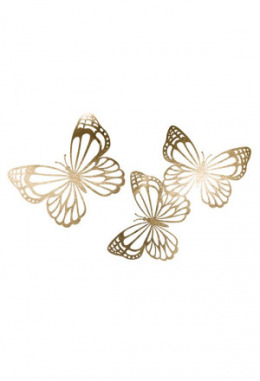 Paper Cutting "Schmetterlinge" gold