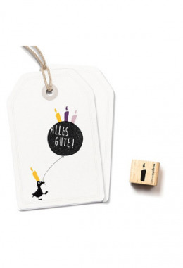 Ministempel Kerze einzeln