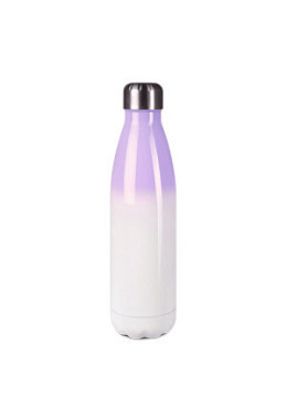 Edelstahl Thermosflasche purple/weiss ..