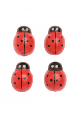Holzstreuteile Marienkäfer 12x10mm