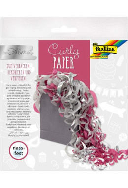 Curly Paper SILBER, nassfest