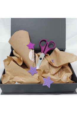 Bastelschere Komfort spitz in Geschenk..