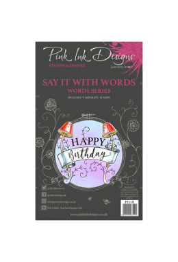 Silikonstempel Set Sags mit Worten