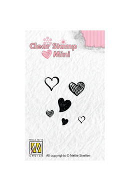 Silikonstempel Set Herzen