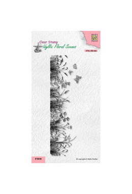 Silikonstempel "blühende Wiese mit Sch..