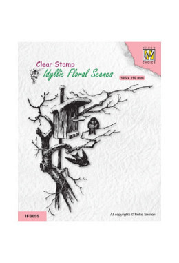 Silikonstempel "Nistkasten auf dem Bau..