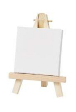 Mini Staffelei mit Keilrahmen