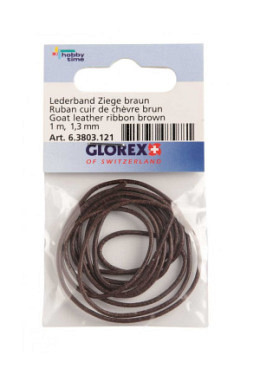 Lederband Ziege braun