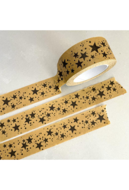 Klebeband " Sterne schwarz"