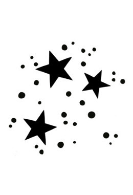 Ministempel "Sternentrio"