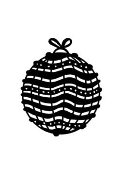 Ministempel "Streifenkugel"