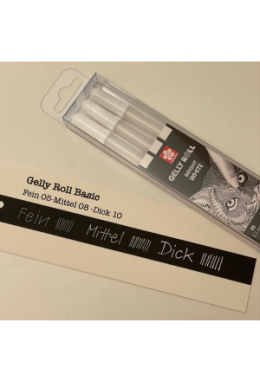 Stifte "Gelly Roll weiss" Stendard