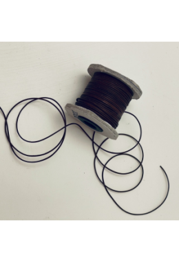 Lederschnur dunkelbraun 1mm